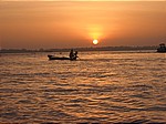 Sonnenaufgang ueber dem Mekong